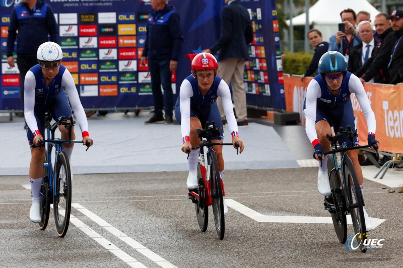 2023 UEC Road European Championships - Drenthe - Junior Mixed Team Relay - Emmen - Emmen 38, km - 21/09/2023 - France - photo Luca Bettini/SprintCyclingAgency?2023